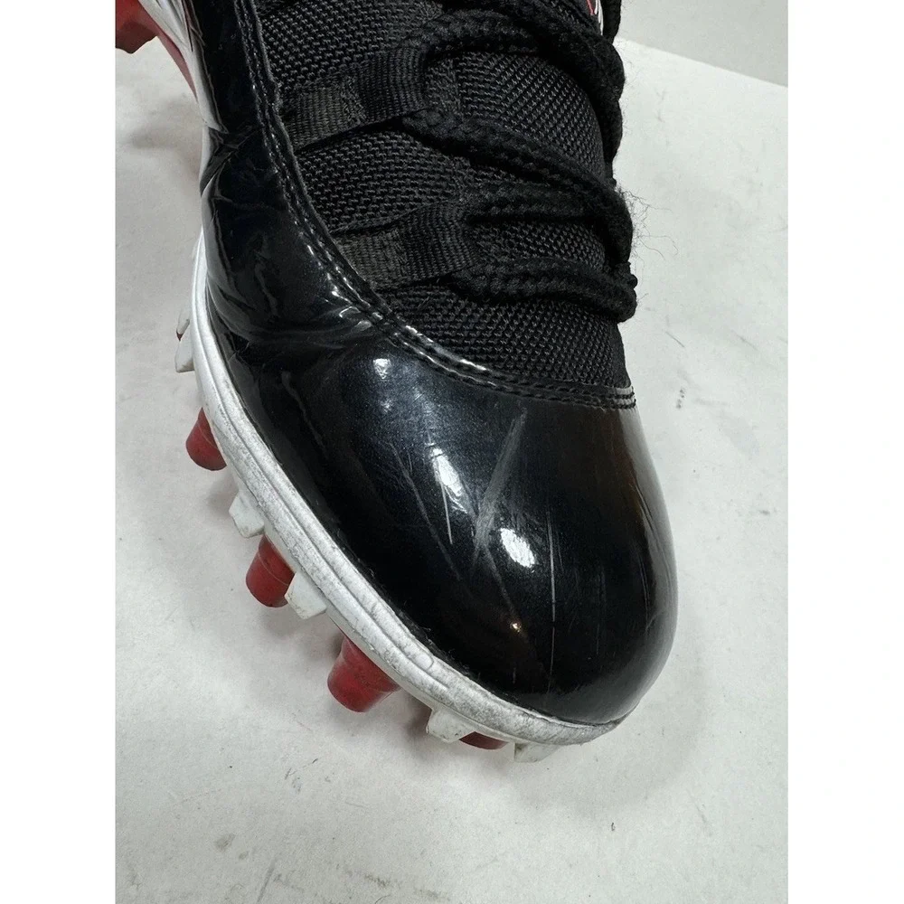 Nike Air Jordan 11 Retro TD Football Cleats Bred Black AO1561-010 Mens Size‎ 8.5